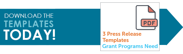 grant press release template