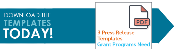 grant press release template