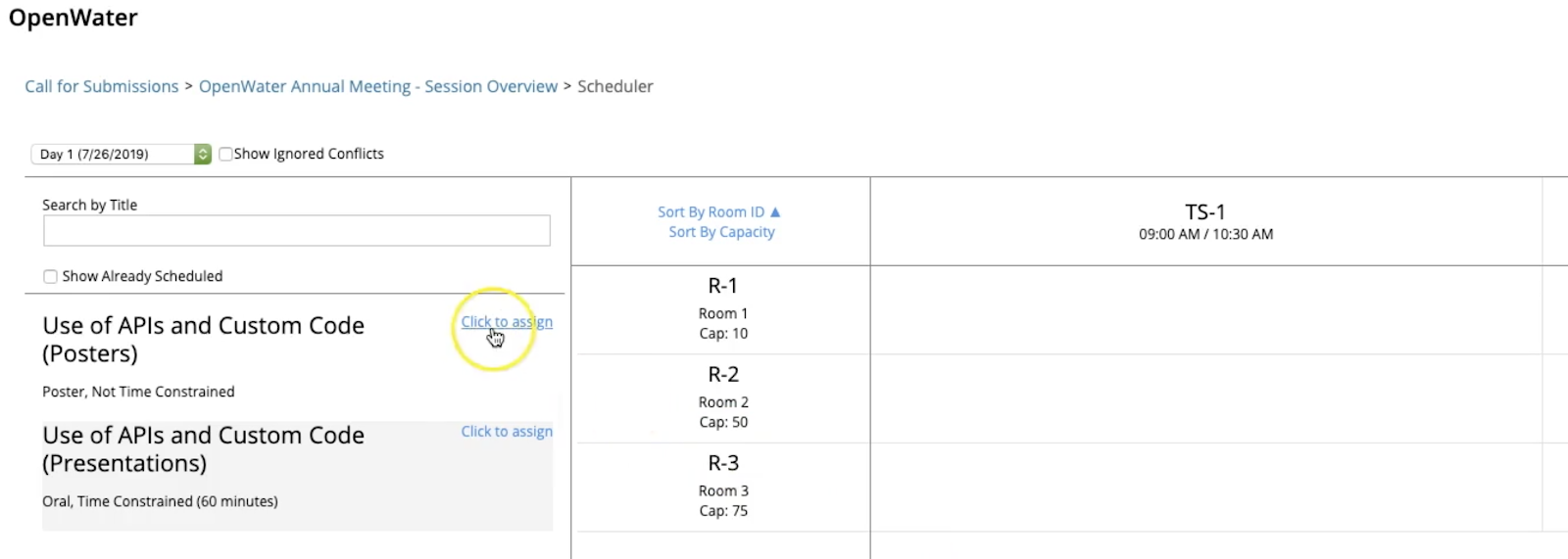 visual scheduler